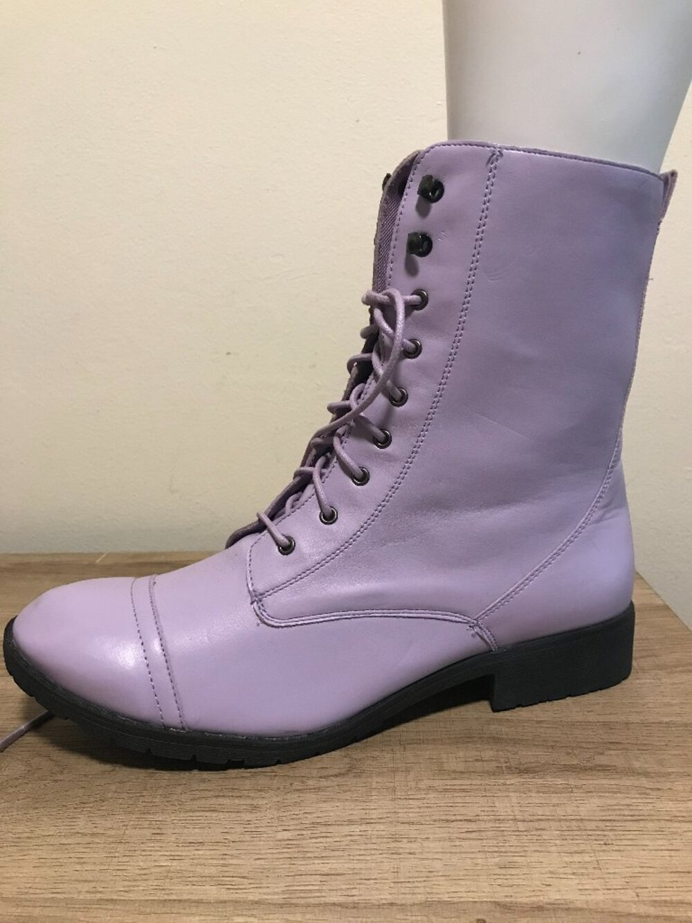Lilac Hot Topic Boots Size 12
